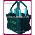 Custom divided wine tote bag